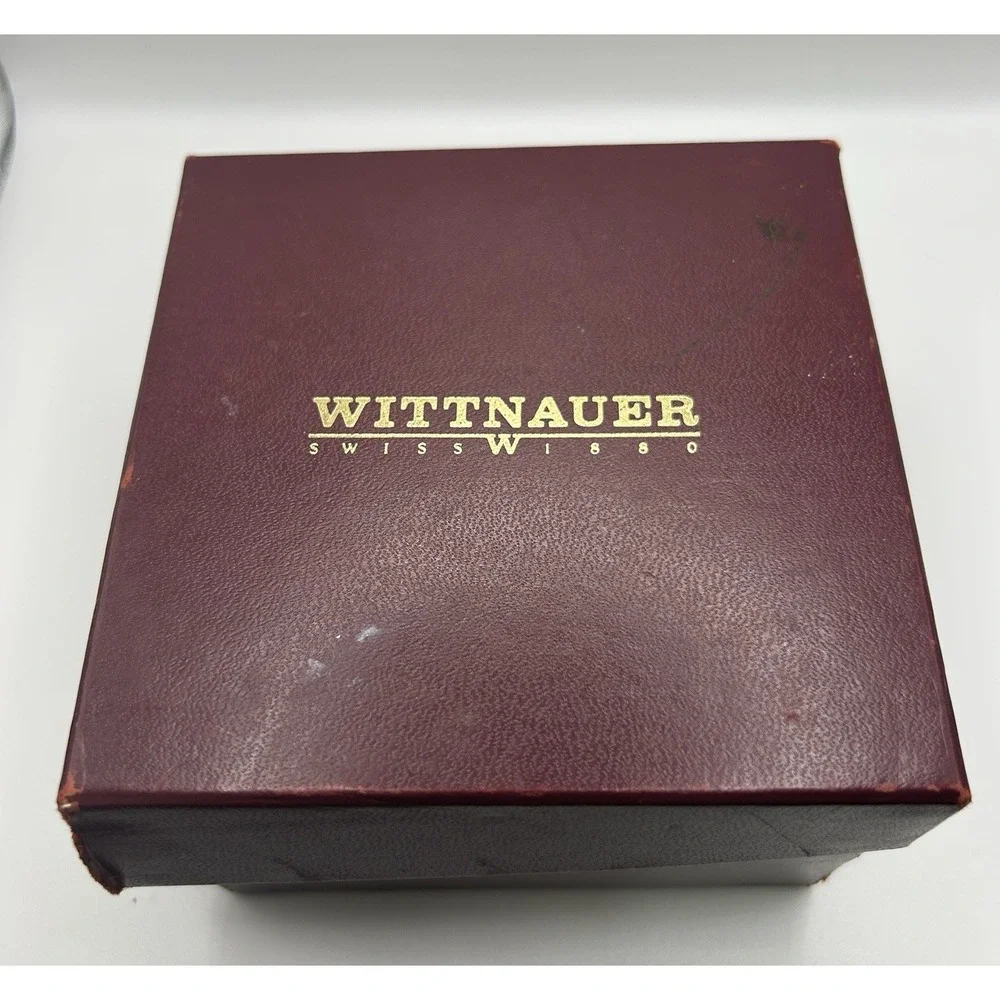 Vintage Wittnauer TT  Longlife 100m‎ Time Date Quartz Two Tone Men Watch W Box